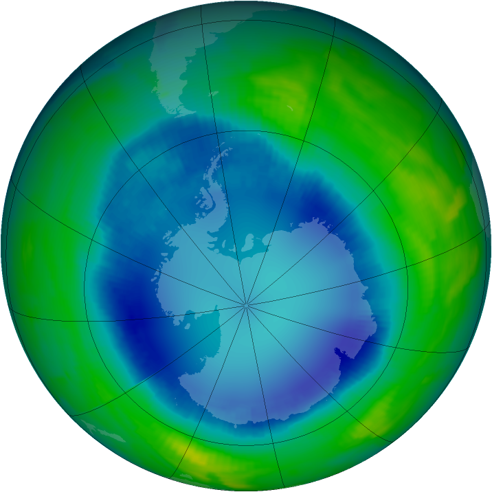 Ozone Map 1996-08-17